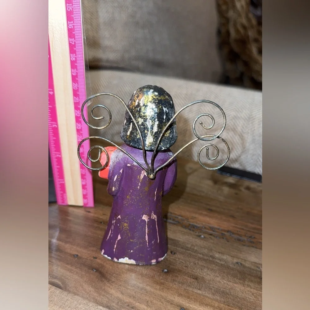 Pier 1 Angel Lady Photo Placecard Recipe Holder Figurine Trinket Decor Home